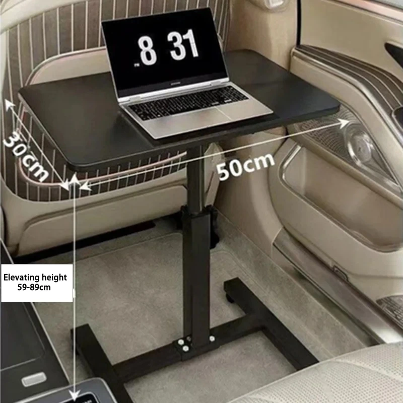 Im Auto montierter kleiner Tisch mit klappbarem Esstisch vorne und hinten, multifunktionaler Tisch für Beifahrersitz, Auto-Büroschreibtisch Image