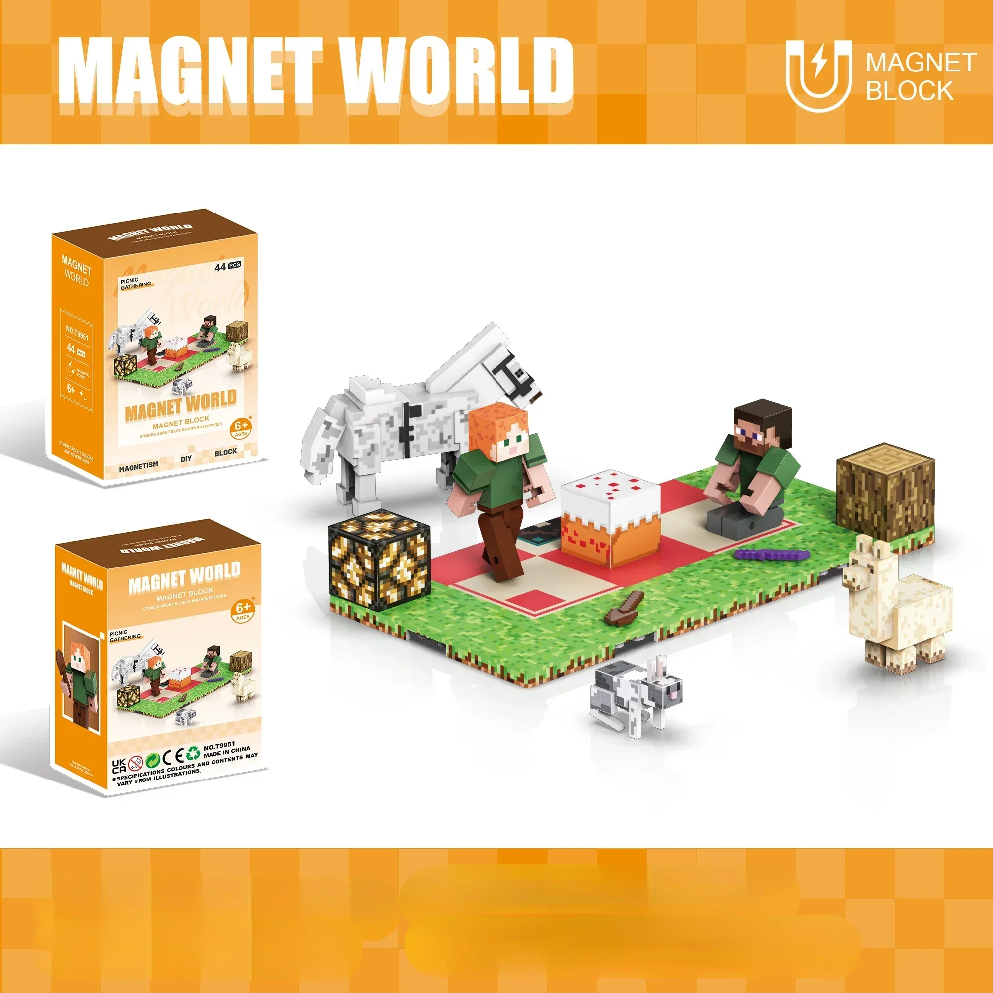 Magnetische Bausteine mit mehreren Formen – Endlose Baupöglichkeiten für Kinder zur Erkundung Image