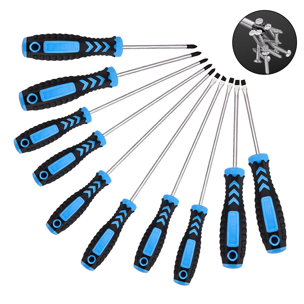 Jeu de tournevis magnétiques 10 pièces-embouts Phillips et à fente isolés outils à main multifonctionnels pour électriciens outil à main