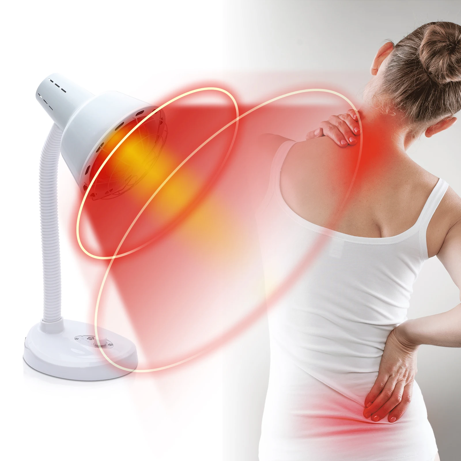 275W lampe infrarouge lampe thermique lampe à lumière rouge lampe de Table lampe à lumière infrarouge thérapie par la lumière infrarouge pour la douleur usage domestique