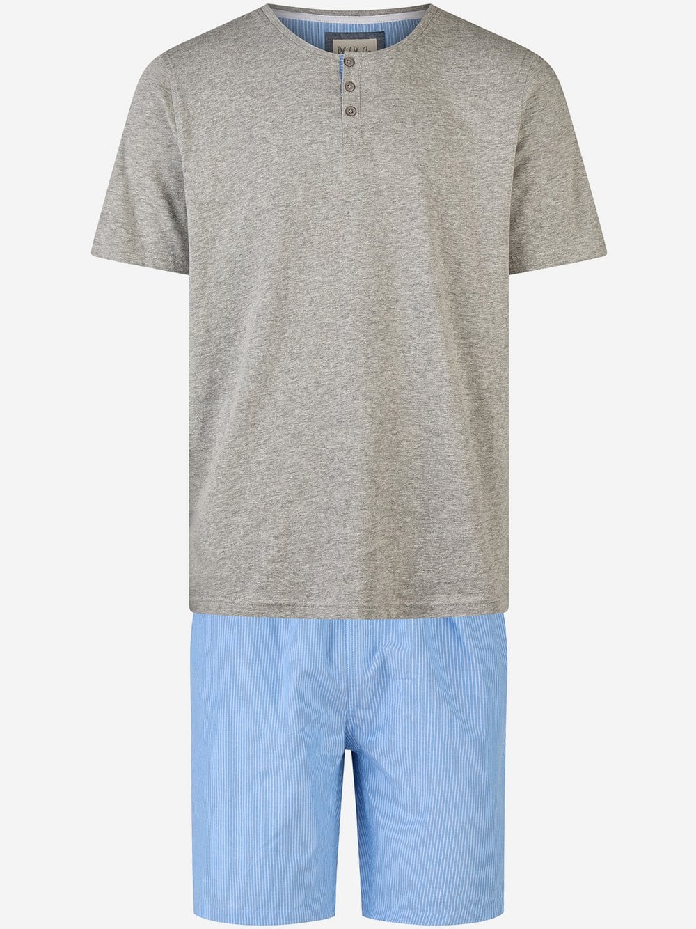 Phil & Co. Berlin Pyjama Herren grau, M Image