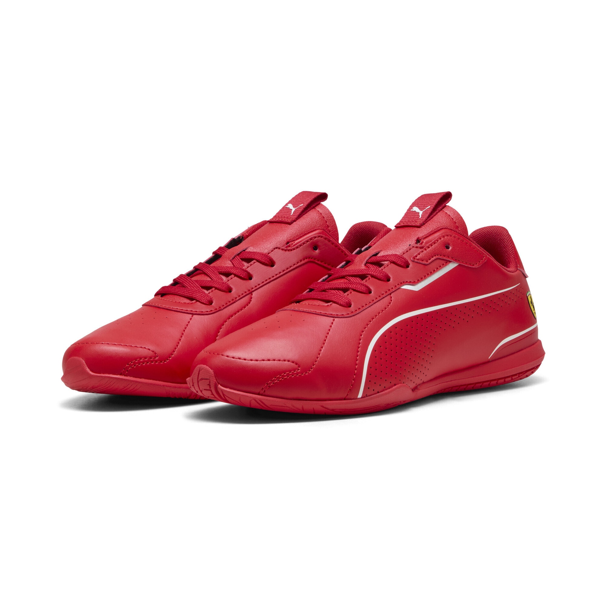 Sneaker PUMA "Scuderia Ferrari Neo Cat 3.0 Sneakers Erwachsene", Damen, Gr. 48, rosso corsa rot, Obermaterial: Textil, Synthetik; Futter: Textil; Innensohle: Textil; Laufsohle: Gummi, Schuhe Sneaker