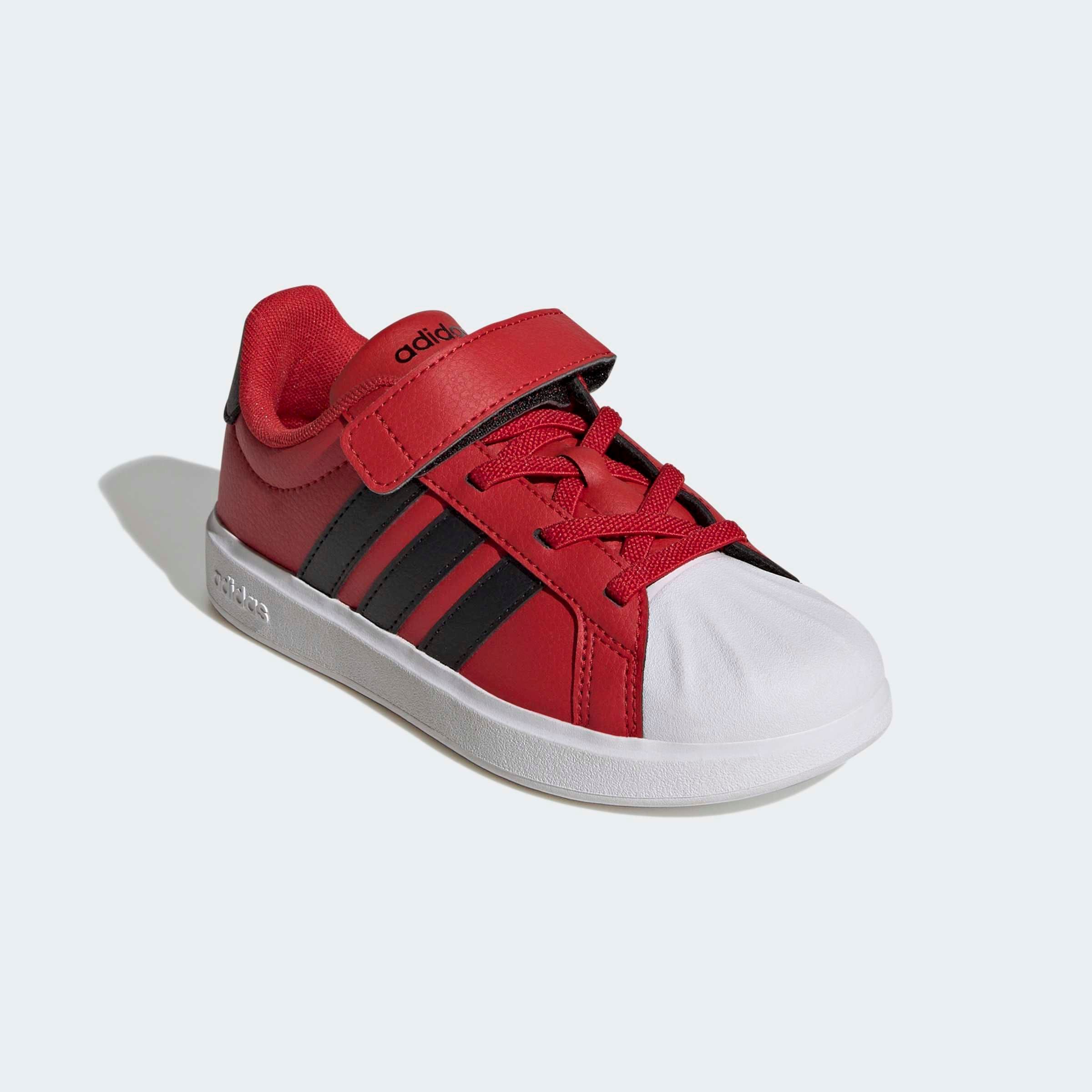 Sneaker ADIDAS SPORTSWEAR "STREETTALK", Damen, Gr. 35, better scarlet, core schwarz, cloud weiß, Synthetik, Schuhe Sneaker, inspiriert vom Design des adidas superstar