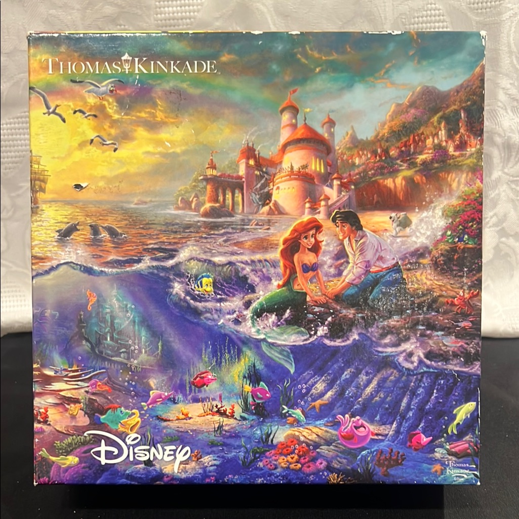 Disney Games | Thomas Kinkade Disney Dreams The Little Mermaid 750 Pc. Puzzle | Color: Blue/Purple | Size: Os