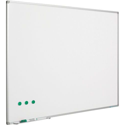 Tableau Blanc Softline Cadre Alu Émaillé Blanc-120x200 Cm - Smit Visual
