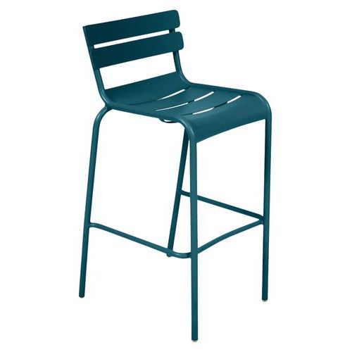 Tabouret Haut Luxembourg Bleu Acapulco - Fermob