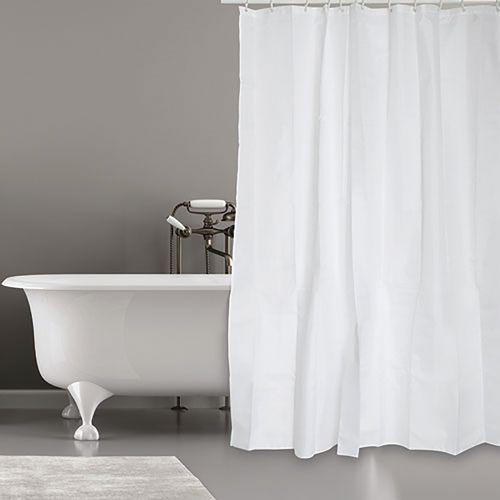 Rideau De Douche Polyester 180x200cm Blanc - MSV