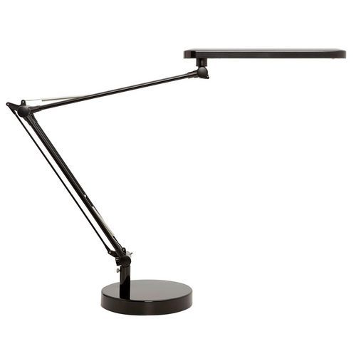 unilux lampe de bureau led mamboled2.0 noir prise europe