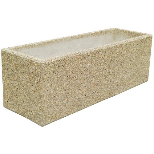 Jardinière Byblos 1000x350x300 Mm - Gravillons Lavés Beige - Manutan Expert
