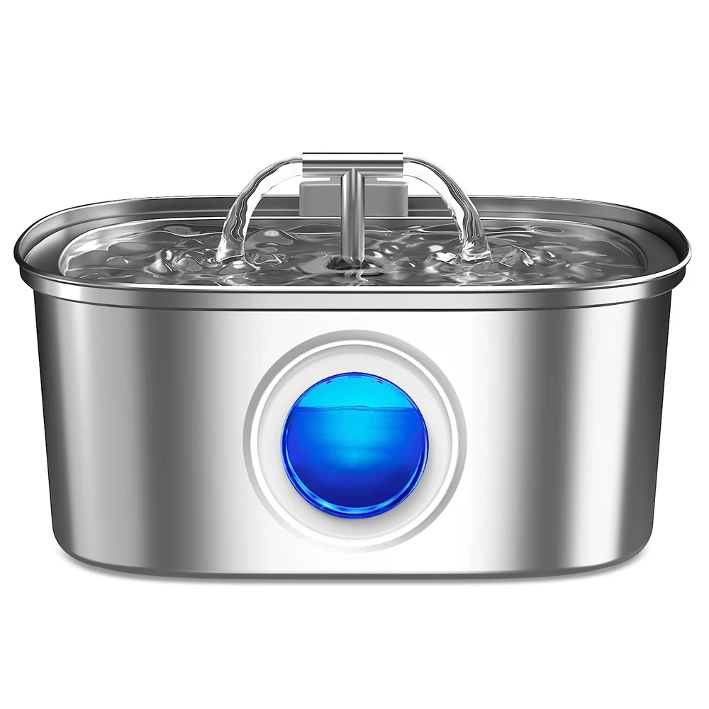 3,2 l Katze Trinkbrunnen automatische Edelstahl Haustier Hunde Wassersp ender Brunnen für mehrere Haustiere Trinkschale Image