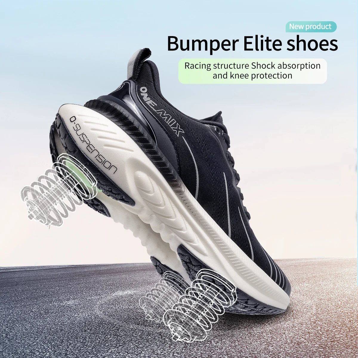 Onemix Laufschuhe Herren stoß dämpfende ultraleichte Skipping Schuhe Sneaker Damen profession ell Frühling und Herbst Soft Po l
