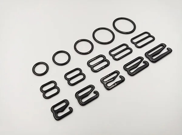 Curseurs de soutien-gorge revêtus de nylon, accessoire de soutien-gorge, ajusteurs en métal, 2000 pièces par lot