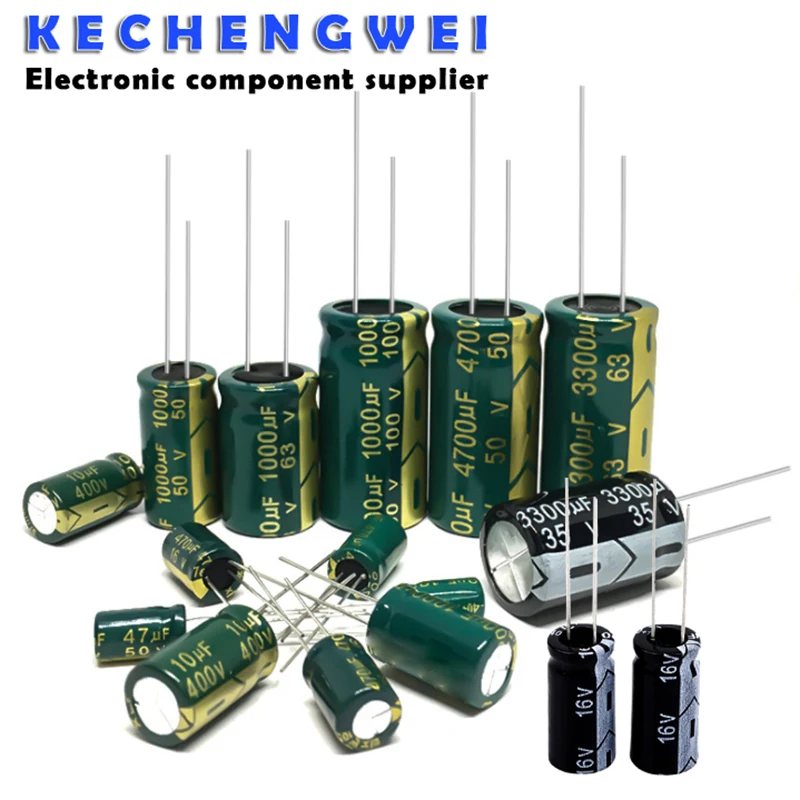 10V 16V 25V 35V 50V 400V Hochfrequenz Niedrigen Aluminium Kondensator 100UF 220UF 330UF 470UF 680UF 100 0UF 1500UF 2200UF 3300UF Image