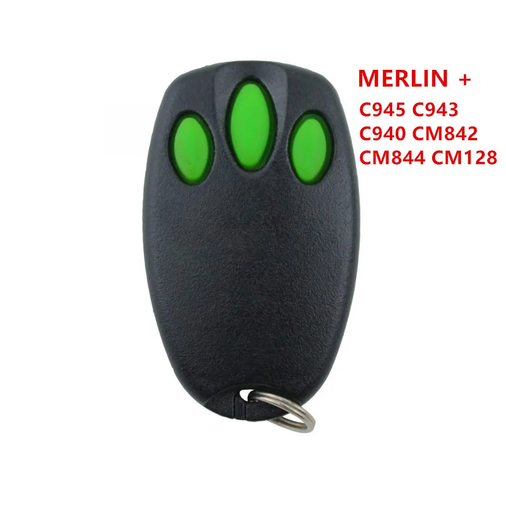 Merlin c945 cm842 c940 c943 cm844 cm128 94335e 84335e Garagentor fernbedienung 433,92 MHz Rollcode-Schlüssel bund Image
