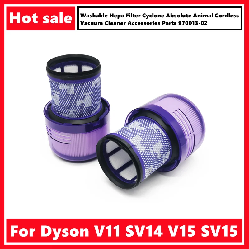 Waschbarer Hepa-Filter für Dyson V11 SV14 V15 SV15 Cyclone Absolute Animal Akku-Staubsauger Zubehör Teile 970013 -02 Image