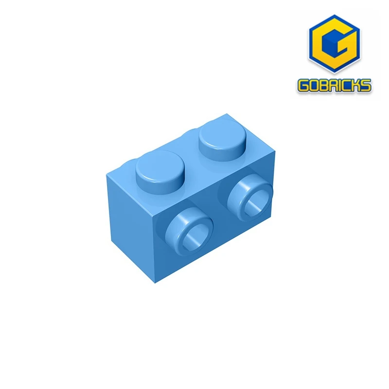 Gobricks GDS-648 Ziegel 1x2 w. Vier knöpfe kompatibel mit lego kinder diy pädagogische bausteine Image