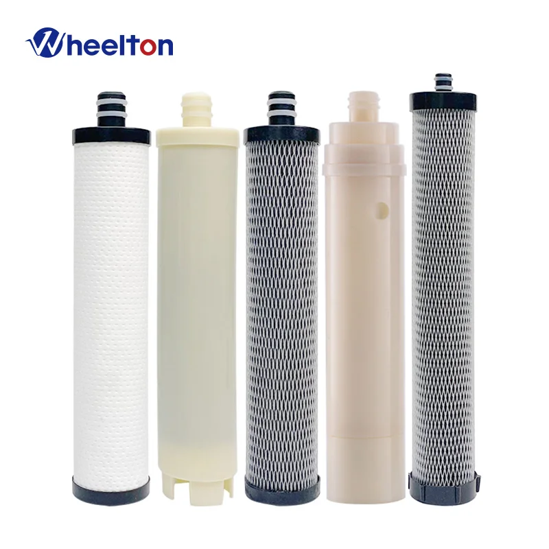 WHEELTON Wasserreiniger Filter Kompatibler Ersatz für WHT-A6 PP T33 Aktivkohle Ultrafiltrationskartusche 1PCS Image