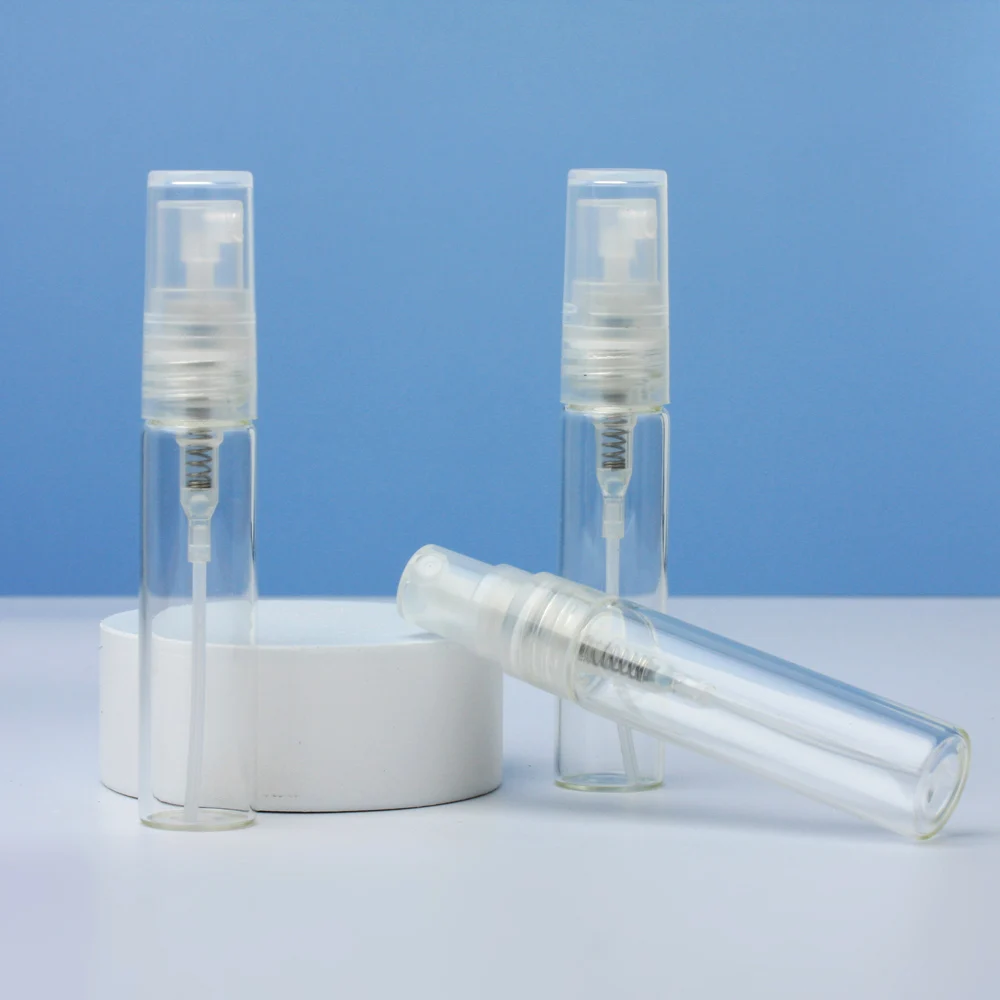 100 Teile/los 5 ML Transparente Glas Parfüm Flasche Mini Tragbare Parfüm Ätherisches Leere Behälter Zerstäuber Für Reise Image