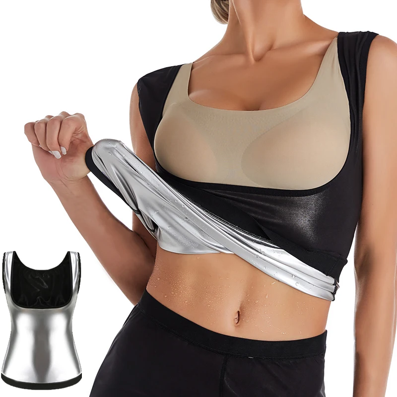 Frauen Sauna Former Weste Thermo Schweiß Tank Top Abnehmen Frauen Shapewear Taille Trainer Korsett Gym Fitness Heiße Workout Shirts Image