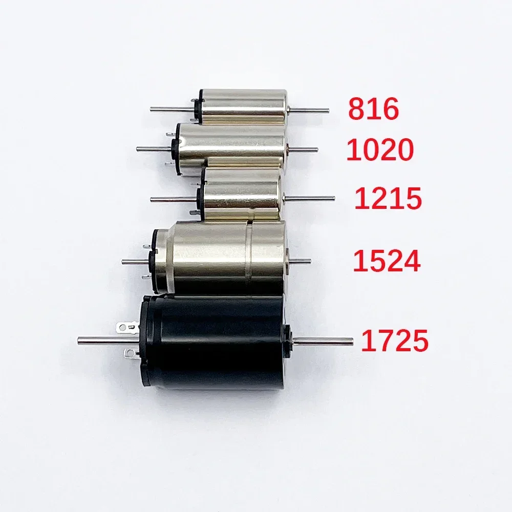 Micro 1pc 816 1015 1020 1215 1524 1725 kernloser Motor Hochgeschwindigkeits-Doppelwellen-DIY-RC-Schienen zug/Hobby-Spielzeug-Katzen boot modelle