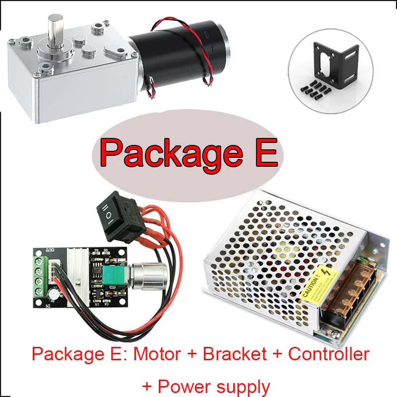5840-31ZY DC 12 V 24 V Untersetzungsgetriebemotor, großes Drehmoment, hohe Leistung, 2–70 kg, 7 U/min–470 U/min, Schneckengetriebemotor, umgekehrter Motor Image