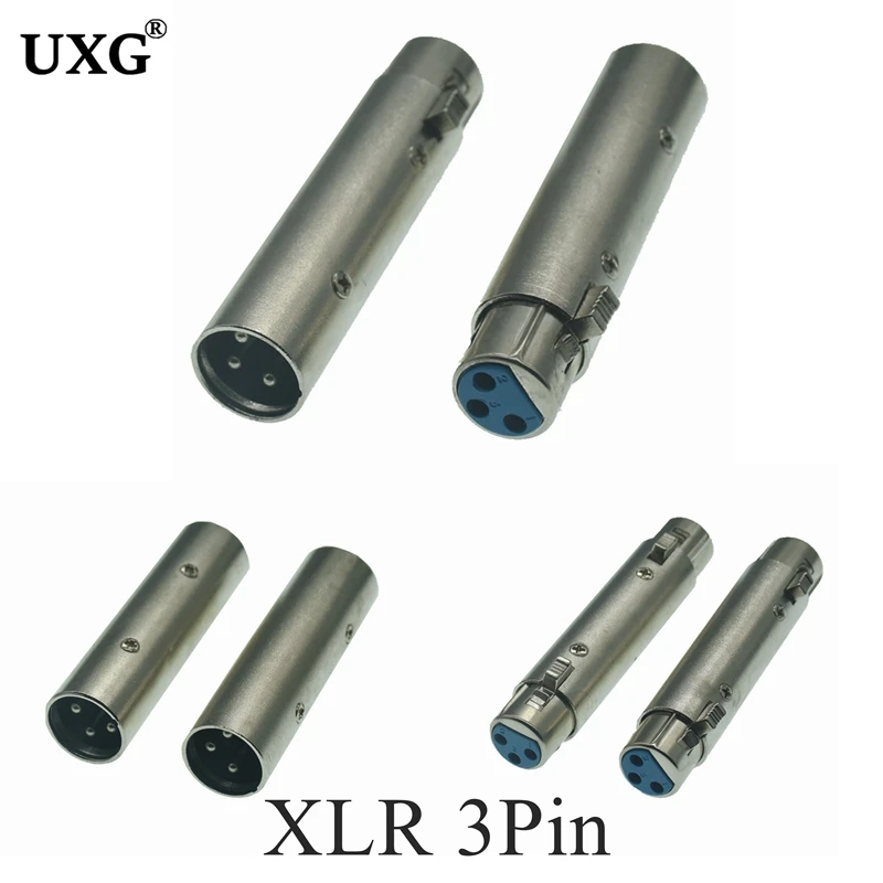 1PCS 3-Pin XLR Buchse Auf Buchse Audio Mikrofon Mic Adapter Stecker Xlr 3pin Buchse & Stecker auf Xlr Buchse Anschlüsse Image