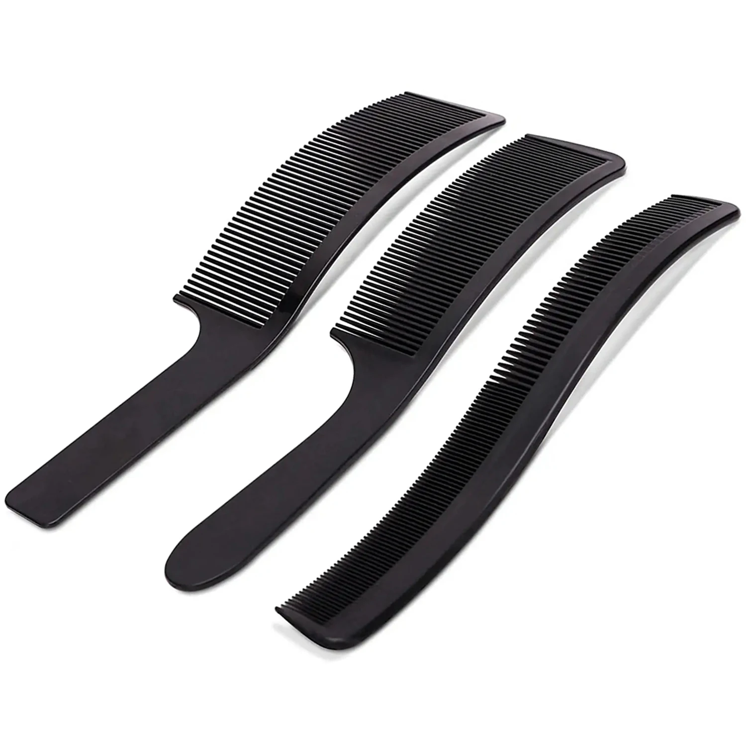 Professionelle Curved Rasierer Haar Clipper Schneiden Kamm Barber Flache Top Kamm Anti-statische Salon Schneiden Kamm Friseur Pinsel Image