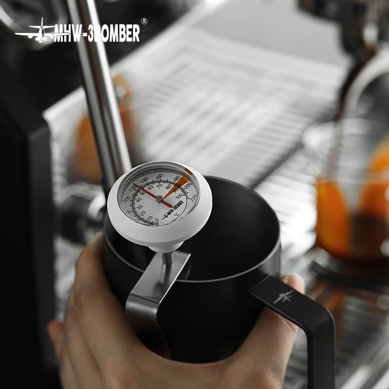 MHW-3BOMBER 0 bis 100 ℃ Zifferblatt-Thermometer für Kaffeekanne, Milchaufschäumkrug, professionelle Café-Küche, Temperaturmesswerkzeuge Image