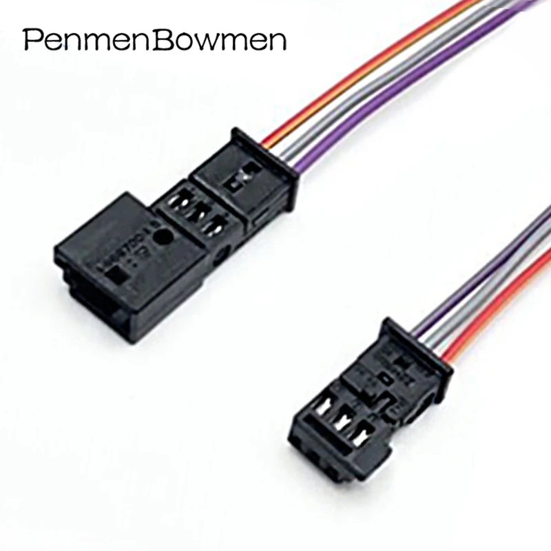 1 Set 3-Pin Auto-Stereo-Lautsprecher Hochtöner Licht-Hochton Elektrische Kabelverbinder Kabelbaum Stecker für BMW 1-968700-1 1C0973119B Image