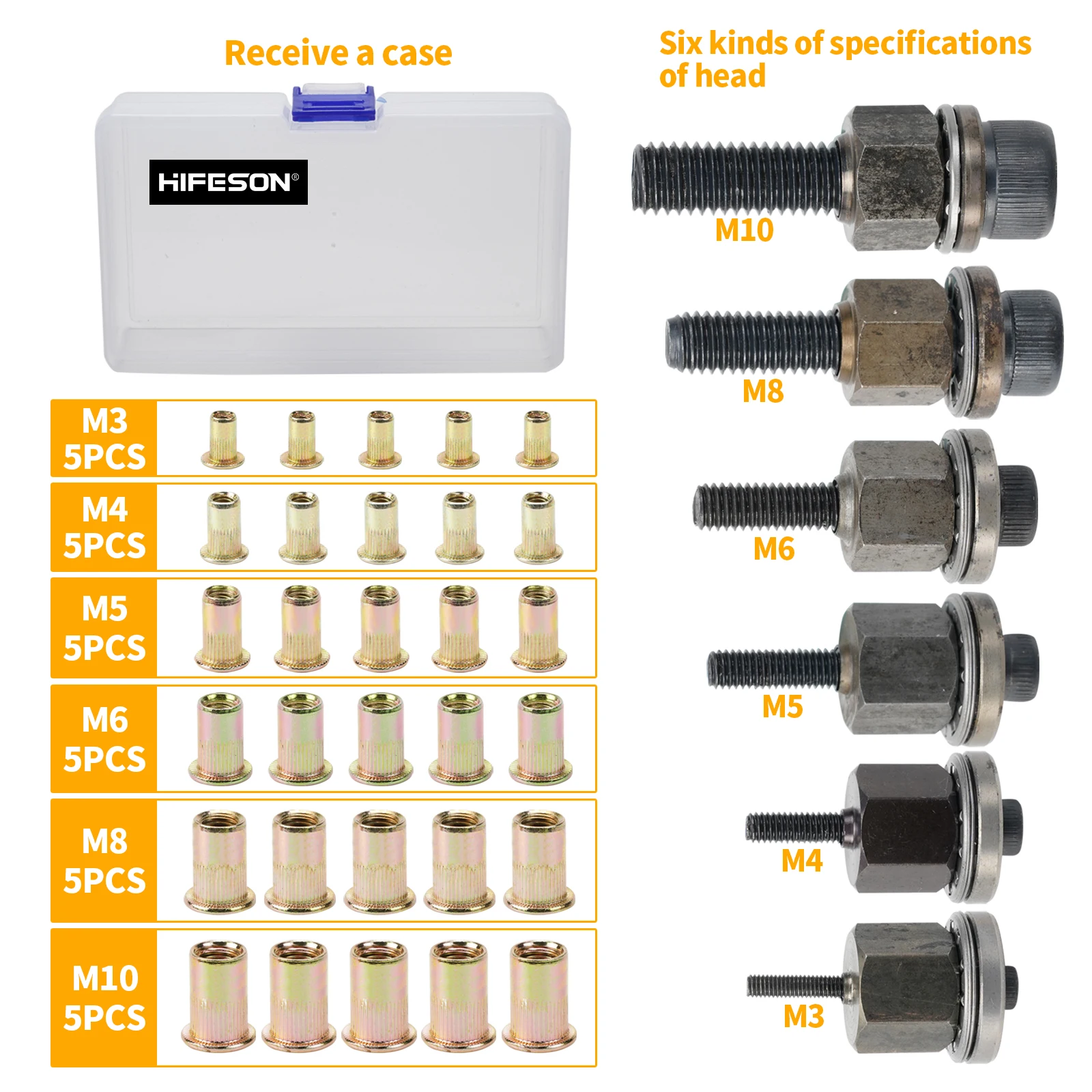 Niet mutter Pistole Bohr adapter Werkzeug Akku-Nieten elektrische manuelle Gewinde Hand nieter Metall Nummern schild m3m4m5 m6m8m10 m12 Image