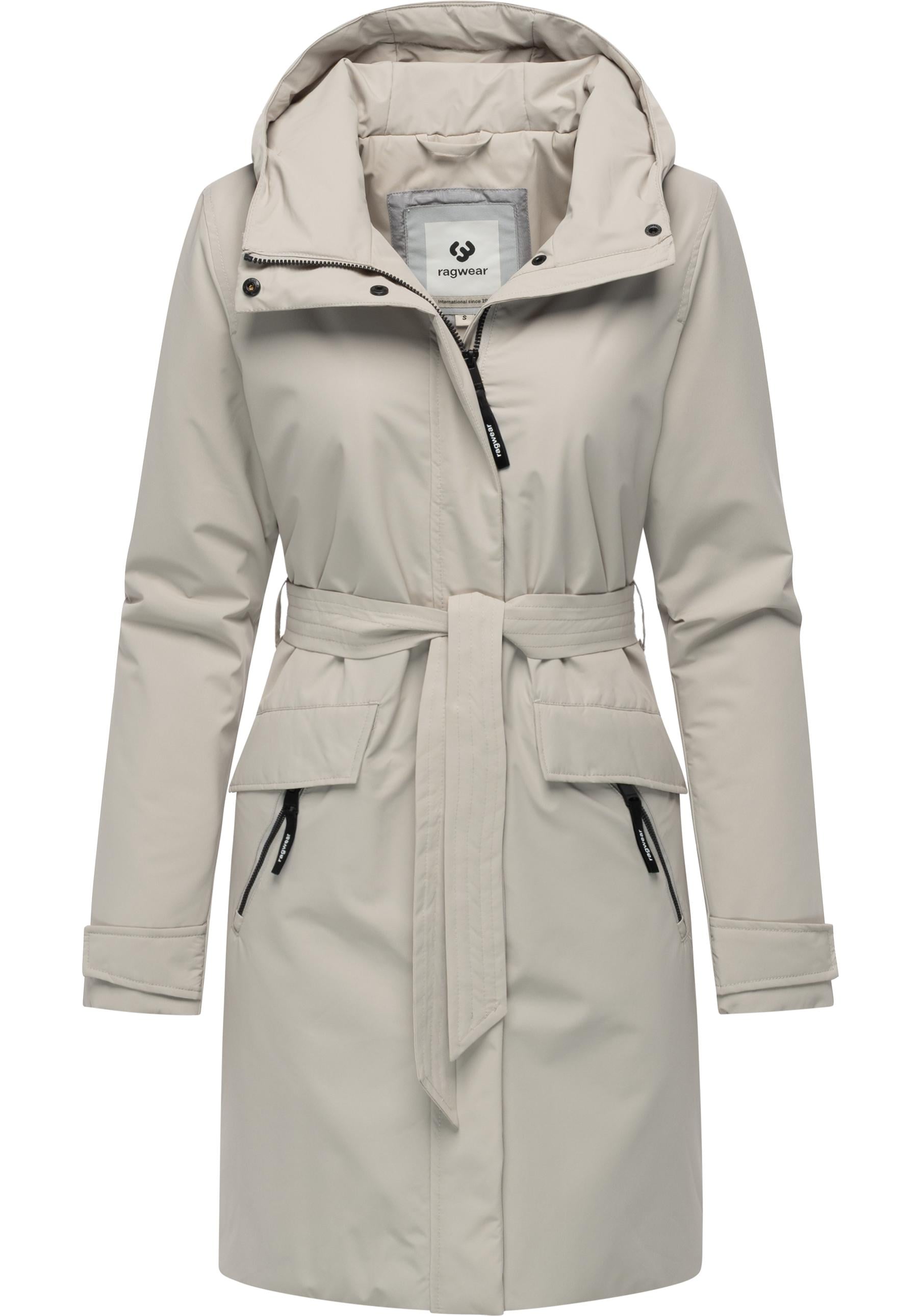 Kurzmantel RAGWEAR "Horatia Warm YOUMODO", Damen, Gr. XS (34), grau, Obermaterial: 100% Polyester; Innenfutter: 100% Polyester; Wattierung: 100% Polyester, tailliert ca. Mitte Oberschenkel, hoch geschlossener Ausschnitt, verstellbar normaler Saum,...