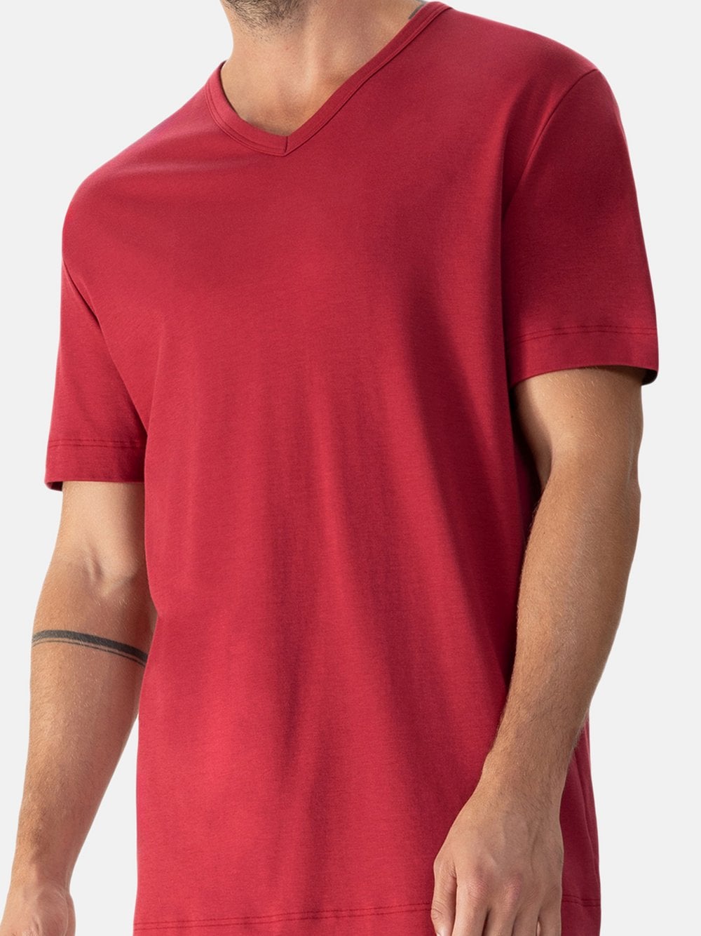 Mey Schlafanzug Oberteil Herren rot, M Image