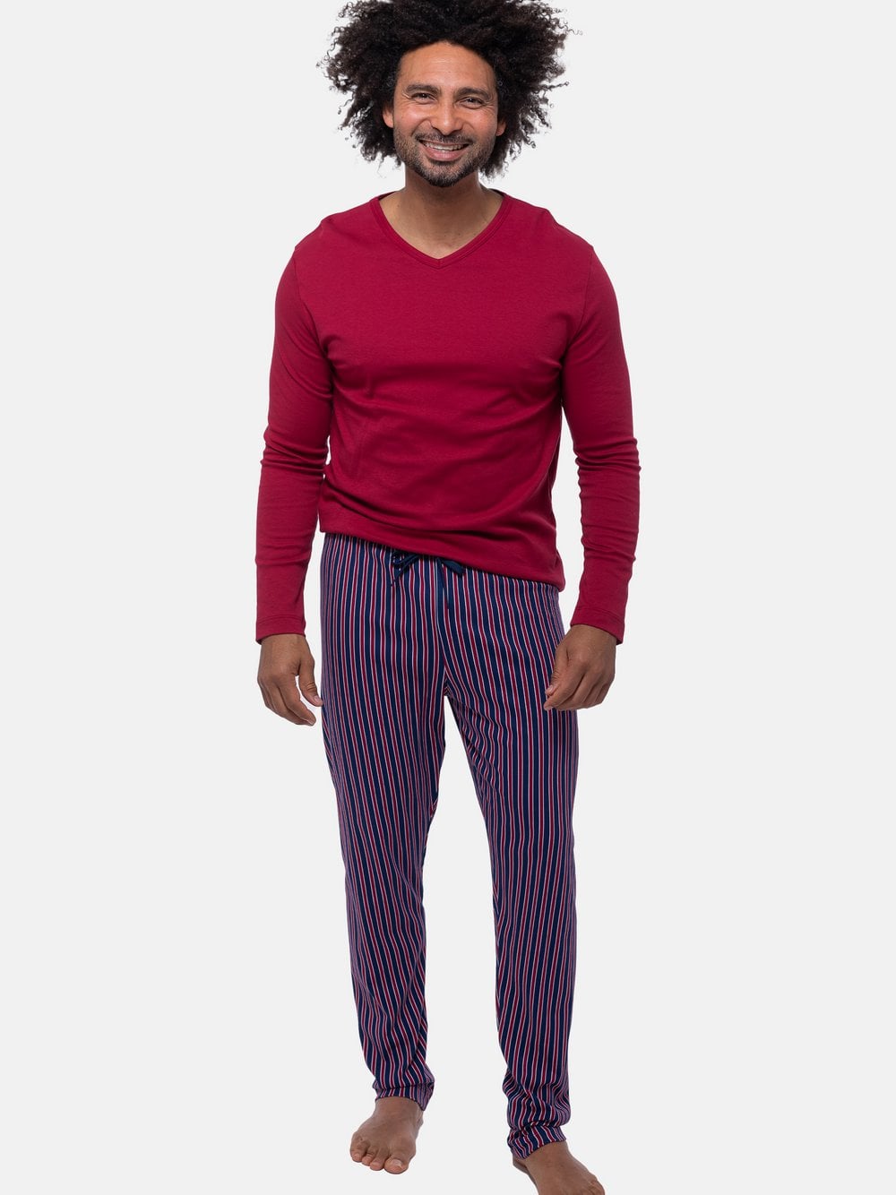 Mey Schlafanzug Herren rot, S Image