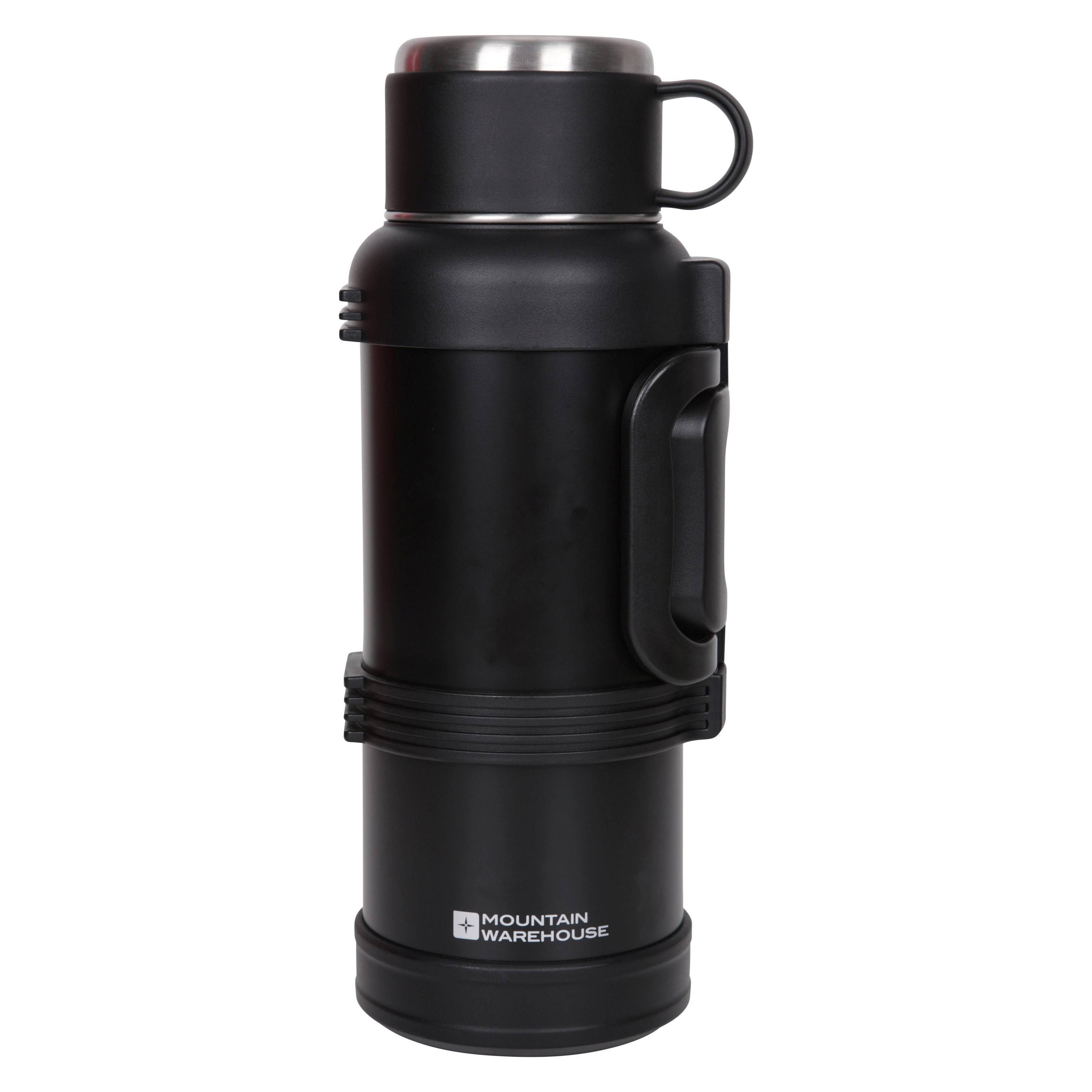 Mountain Warehouse - "Camping" Flasche und Tasse Set (Schwarz) Image