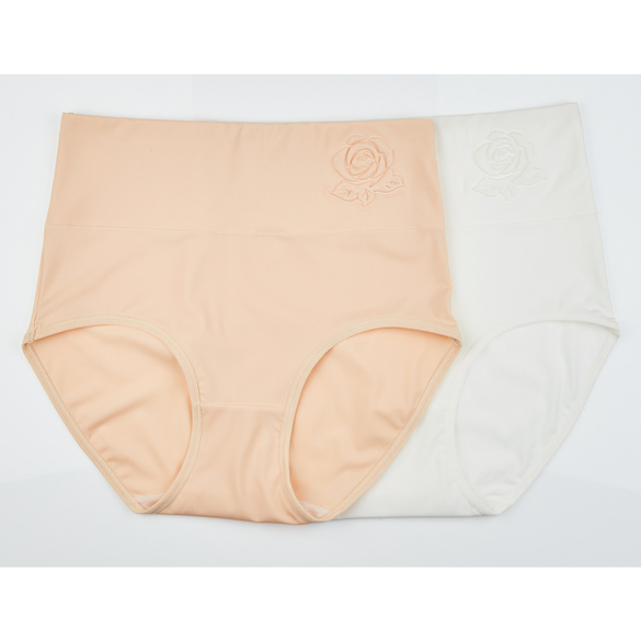 Slip ""Rose"" beige + weiß 2er-Set