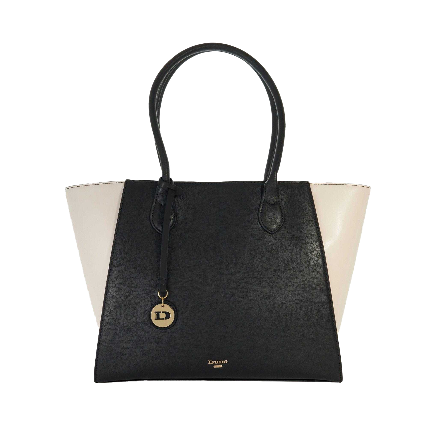 Dune London - "Dasto" Tragetasche, Unifarben (Schwarz/Weiß) Image