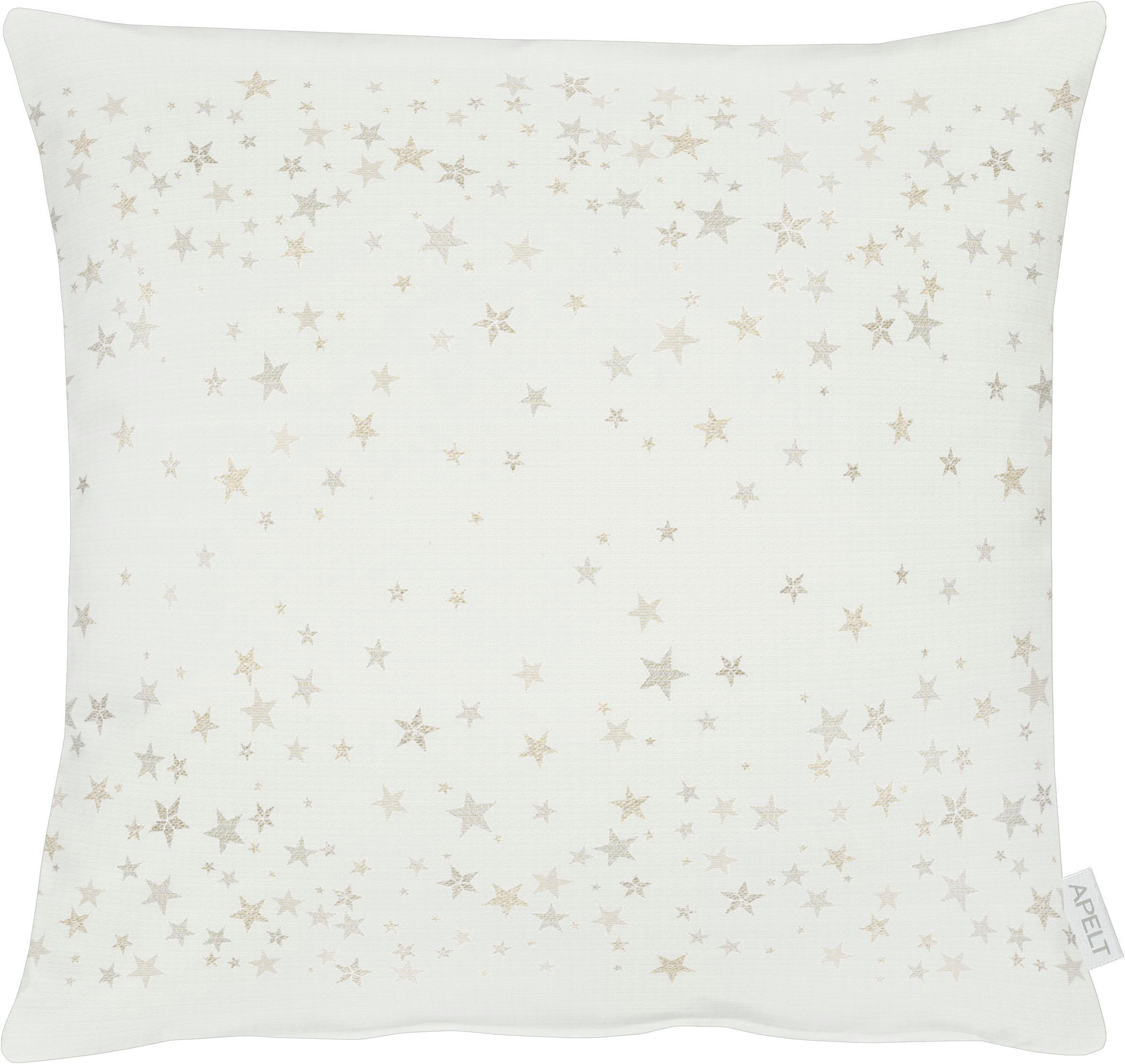 Kissenhülle APELT "4709" Gr. 1, beige (goldfarben, natur), B:49cm H:1cm L:49cm, Polyester, Obermaterial: 65% Polyester, 30% Viskose, 5% Polyacryl, Kissenbezüge, Kissenhülle, 4709 49X49