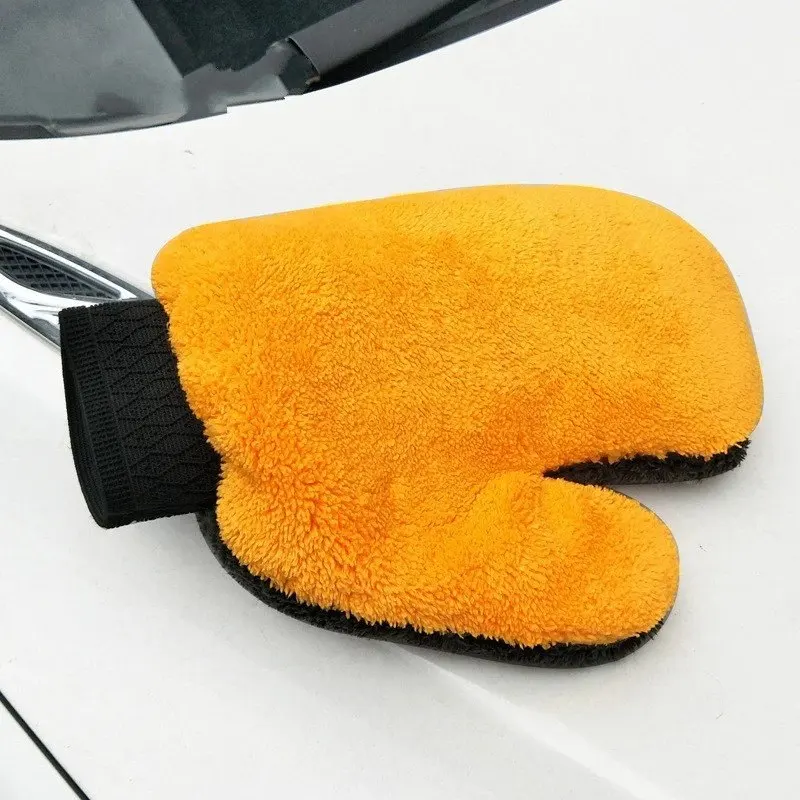 Doppelseitige Chenille-Autowaschhandschuhe – ultraweiche Mikrofaser für die Farbe und Fensterreinigung (verdickt) Image