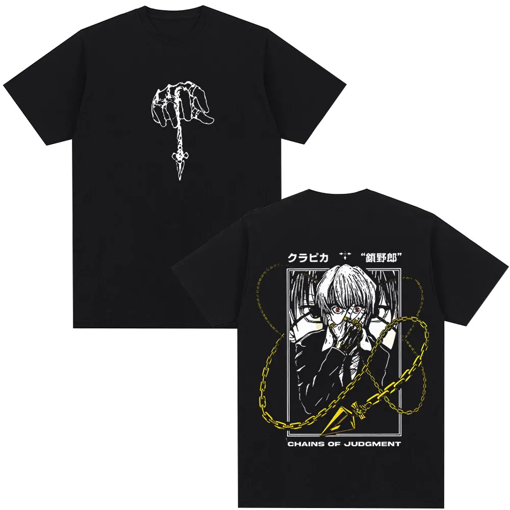 Anime Hunter X Hunter T Shirts Kurapika Manga Grafik Kurzarm T-shirt männer Frauen Kleidung Casual Baumwolle Übergroßen T-shirts
