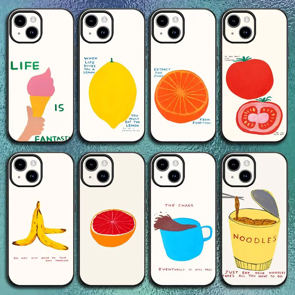 B-S-Shrigley Food Handyhülle für iPhone 17 12 13 14 15 16 Pro Max Plus Klassische schwarze Softshell Image