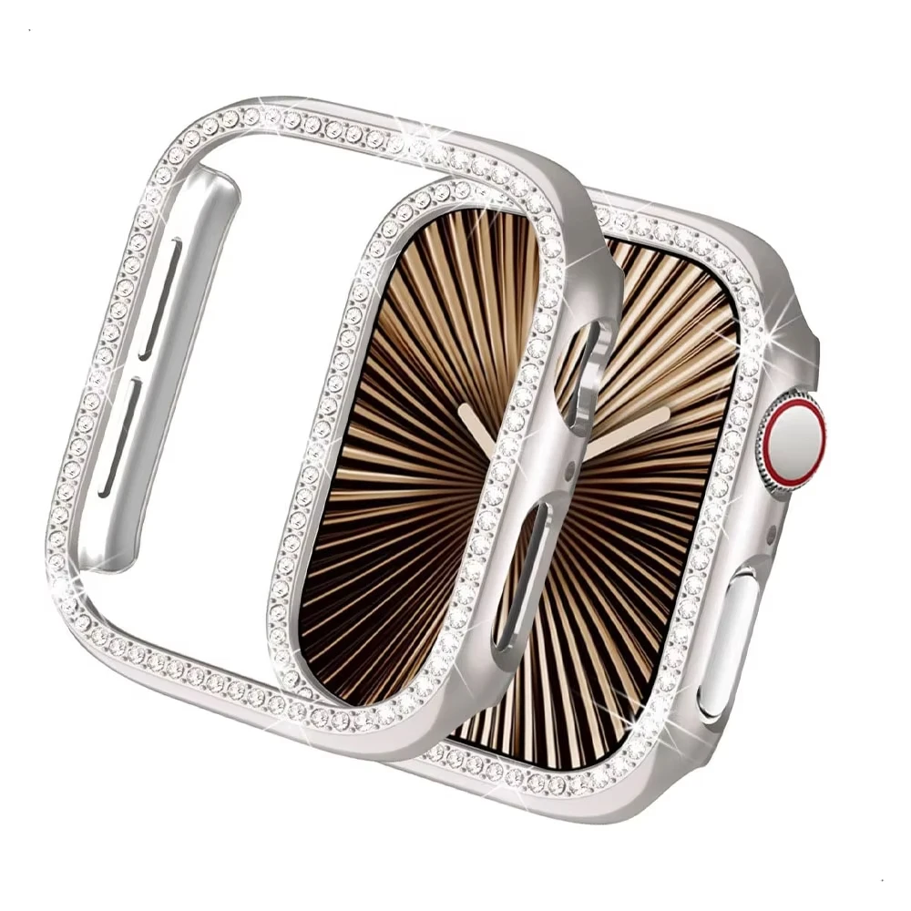 Diamant-Hohlgehäuse für Apple Watch 10 11 42 mm 46 mm Zubehör Schutzhülle Bumper Shell Cover iwatch Serie 10 11 Schutz Image