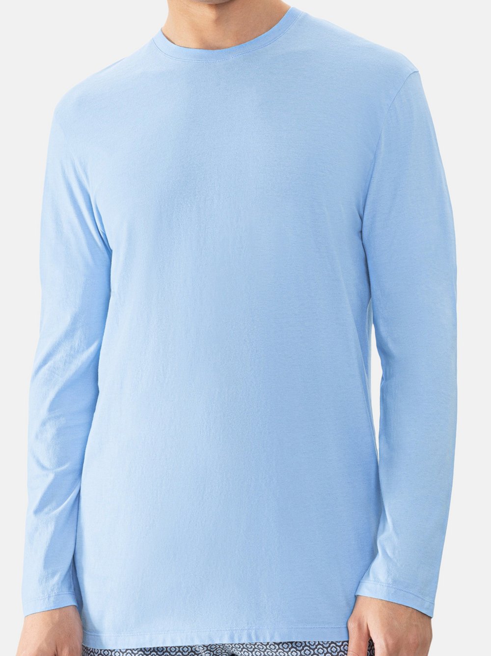 Mey Schlafanzug Oberteil Herren hellblau, M Image