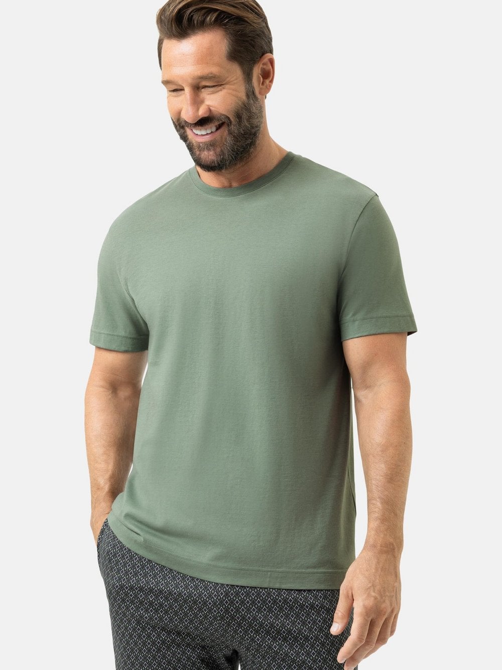 Mey Schlafanzug Oberteil Herren grün, XL Image