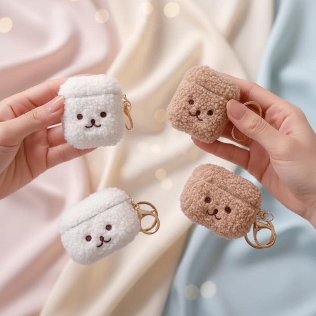 Custodia per AirPods a forma di cagnolino 3D * Custodia morbida in silicone per AirPods 1, 2, 3, 4 e Pro/Pro 2 * Custodia protettiva per auricolari ka
