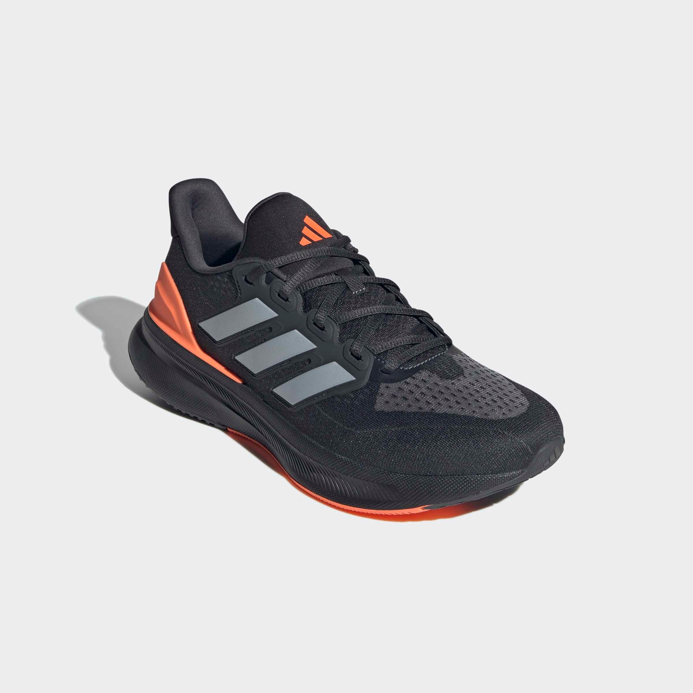Laufschuh ADIDAS PERFORMANCE "ULTRARUN 5", Herren, Gr. 43, carbon, matte silber, lucid orange, Textil, Schuhe Laufschuh