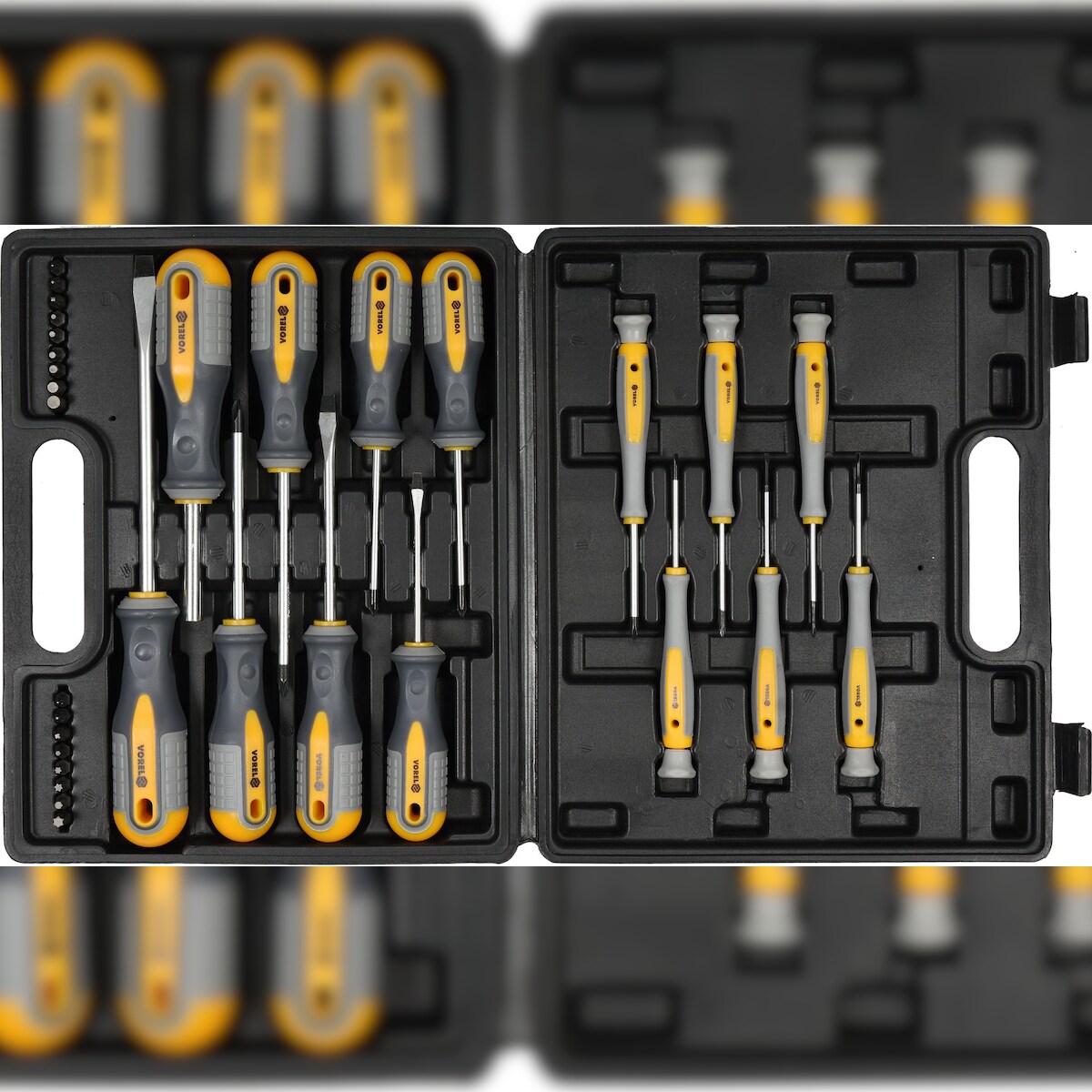 Schraubendreher Satz + Bit Satz PH+Flach+Torx+HEX 32-teilig Image