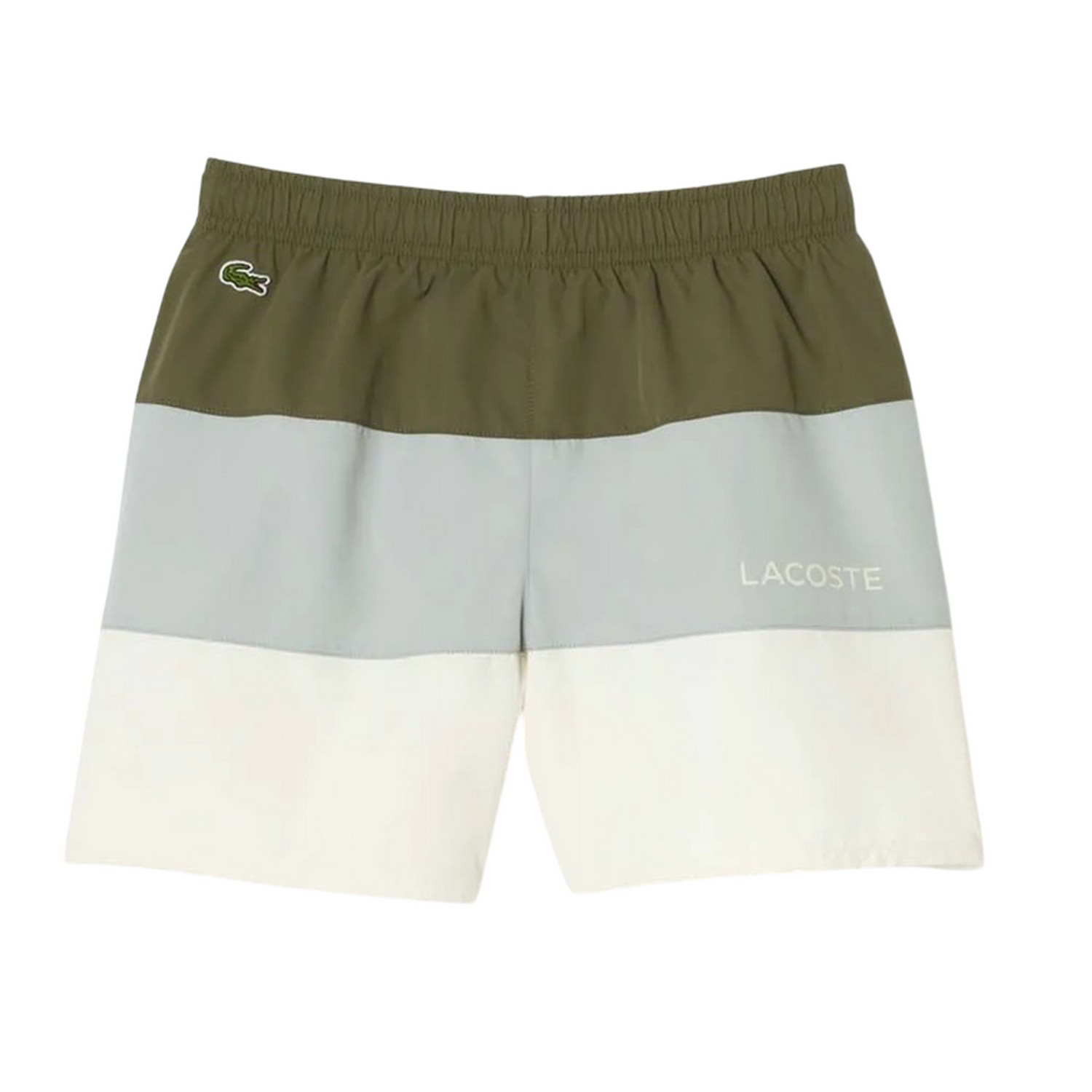 Lacoste - Badehose für Jungen (Grün/Grau/Weiß) Image