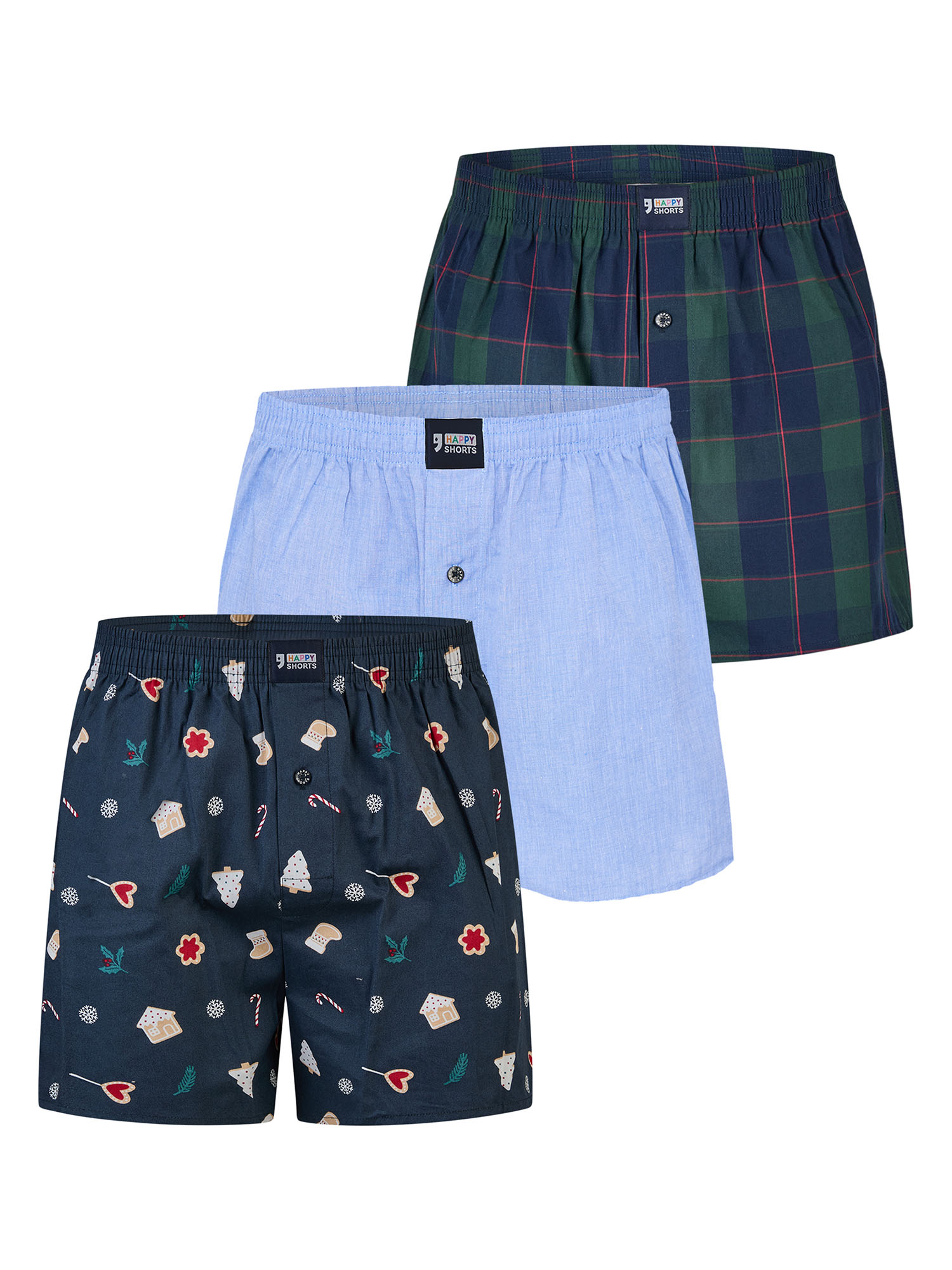 Happy Shorts Herren Boxer ChristmasBoxershorts, Unterhose, Boxerbriefs Image