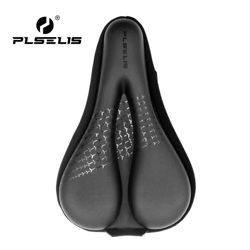 PLSELIS beliebter Fahrradsitz-Kissenbezug aus Silikon, ultraweiche Oberfläche, wasserdicht, verdickte Memory-Baumwolle, heißer Verkauf, bequem Image