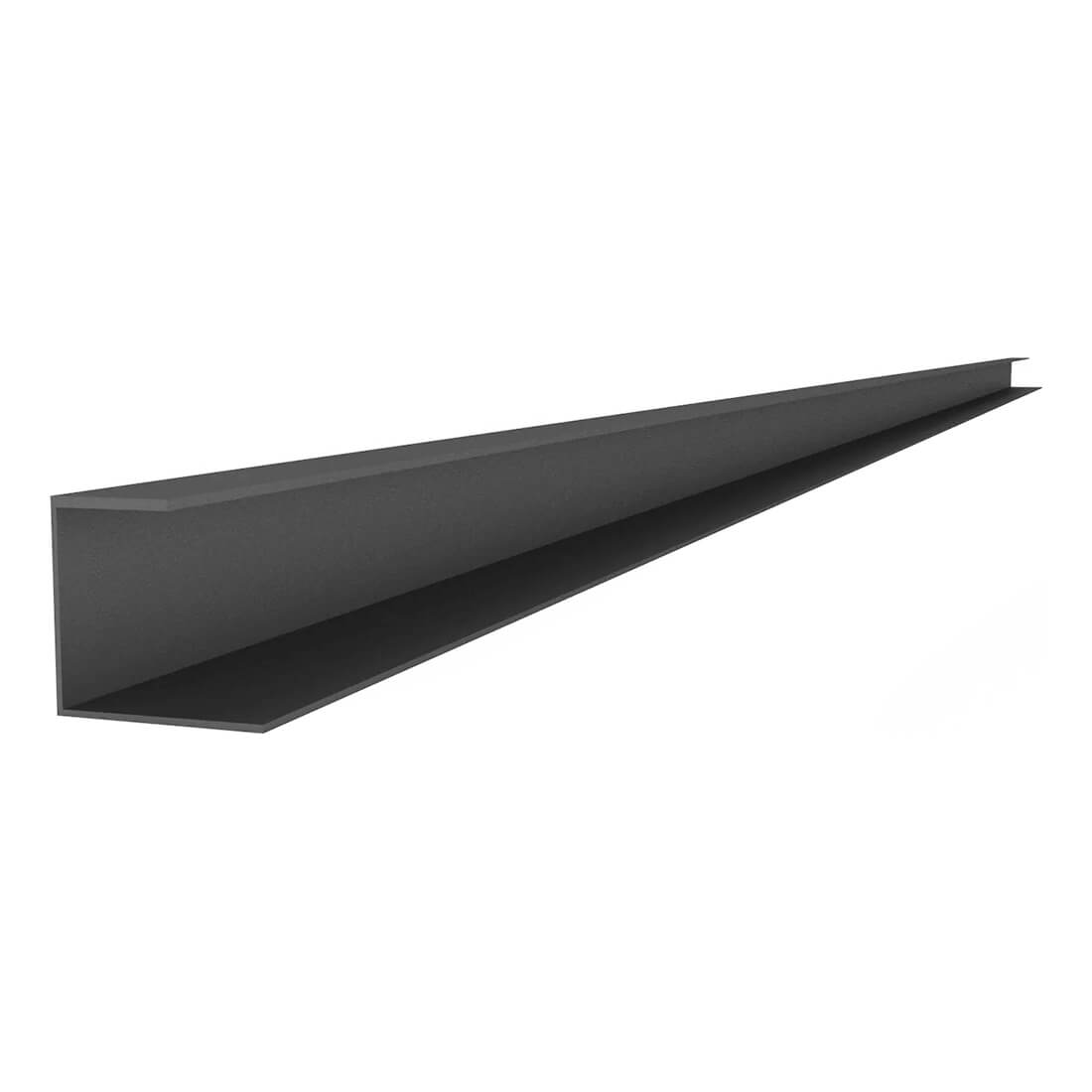 Proslat 96 PVC Slatwall J Trim - Charcoal (2-Pack)